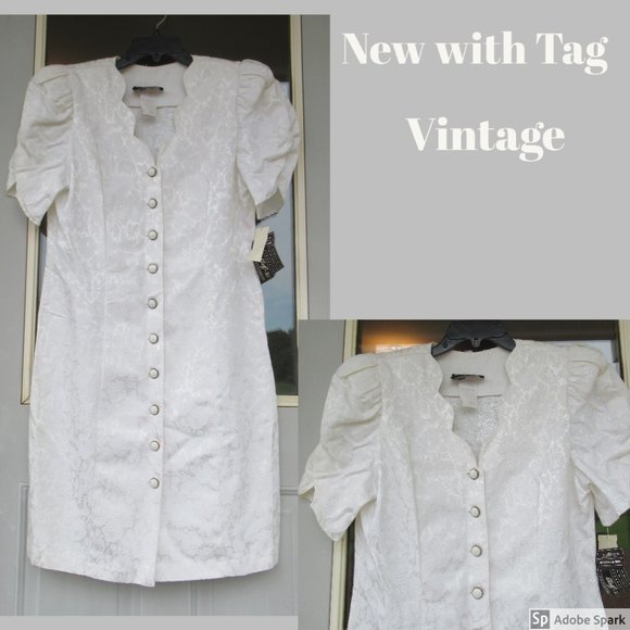 ❌Last Chance❌ NWT Vintage 80s 90s button down floral dress - Picture 3 of 16